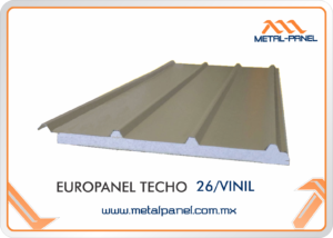 EUROPANEL TECHO DERECHO CON VINIL